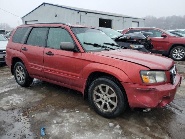 JF1SG65615H702718 - 2005 SUBARU FORESTER 2.5XS RED photo 4