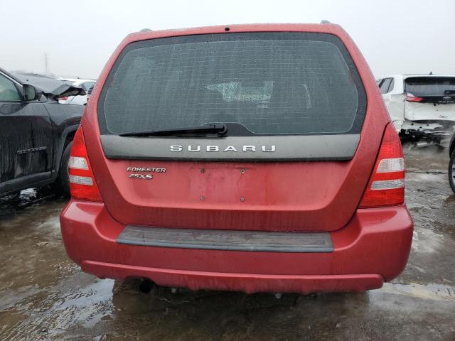 JF1SG65615H702718 - 2005 SUBARU FORESTER 2.5XS Красный фото 6