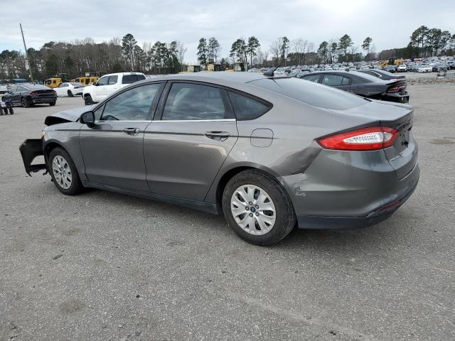 3FA6P0G75DR197929 - 2013 FORD FUSION S GRAY photo 2