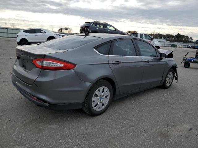 3FA6P0G75DR197929 - 2013 FORD FUSION S GRAY photo 3