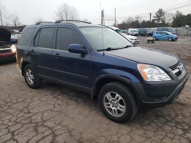 SHSRD78824U226345 - 2004 HONDA CR-V EX BLUE photo 4