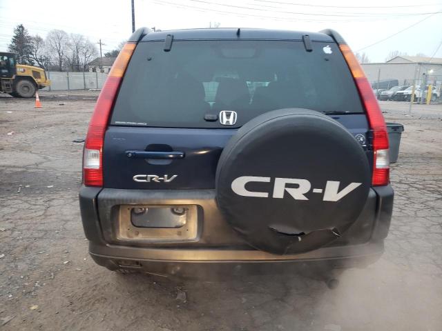 SHSRD78824U226345 - 2004 HONDA CR-V EX BLUE photo 6