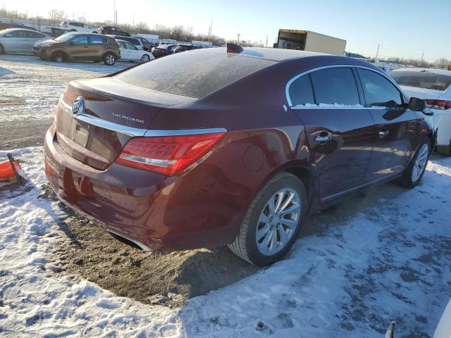 1G4GB5G34GF101633 - 2016 BUICK LACROSSE MAROON photo 3