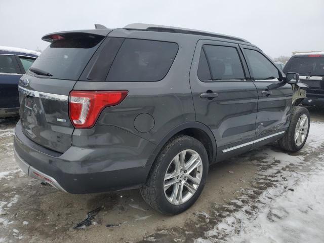 1FM5K8D86GGC86335 - 2016 FORD EXPLORER XLT GRAY photo 3