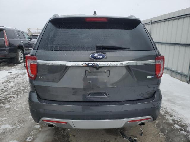 1FM5K8D86GGC86335 - 2016 FORD EXPLORER XLT GRAY photo 6