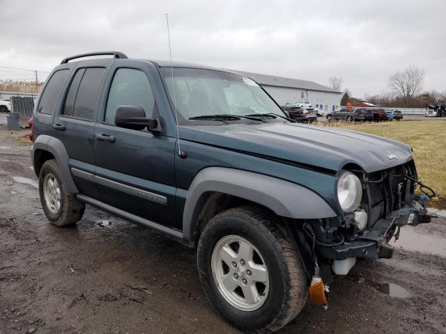 1J4GL48K35W701133 - 2005 JEEP LIBERTY SPORT TEAL photo 4