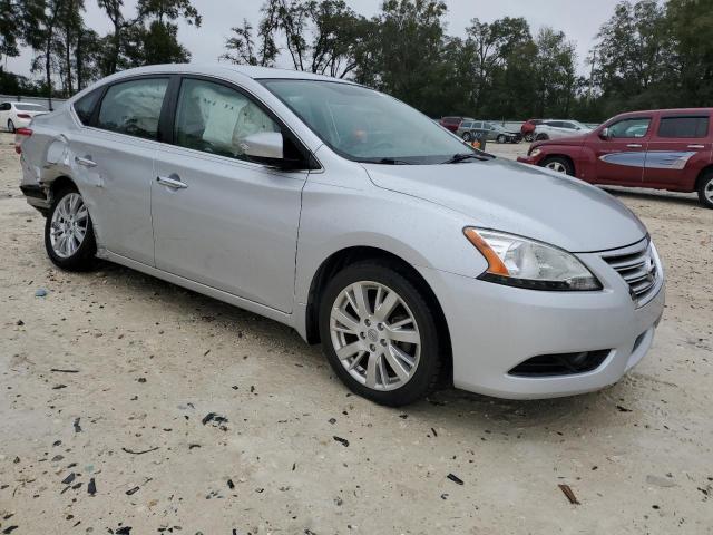 3N1AB7AP3DL719239 - 2013 NISSAN SENTRA S SILVER photo 4