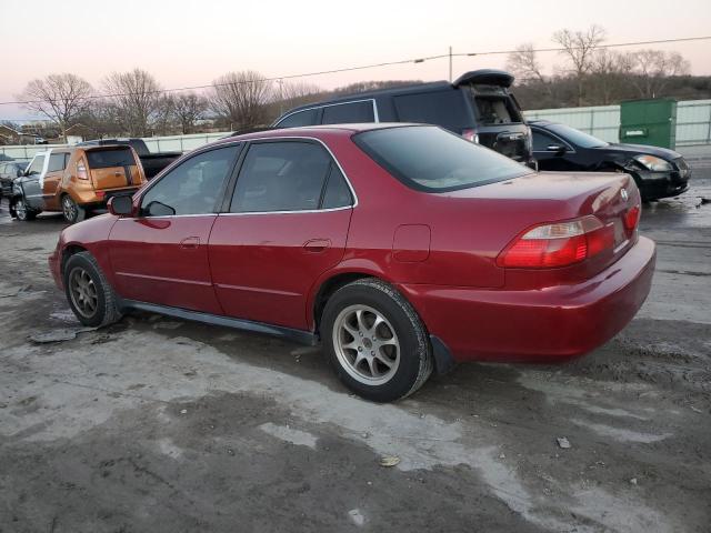 1HGCG56722A010716 - 2002 HONDA ACCORD SE RED photo 2