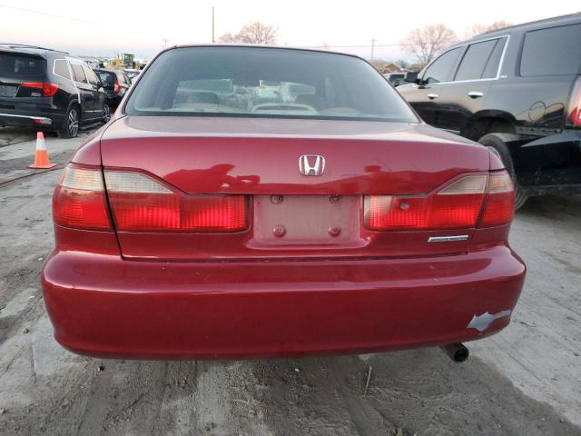 1HGCG56722A010716 - 2002 HONDA ACCORD SE RED photo 6