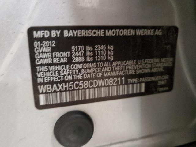 WBAXH5C58CDW08211 - 2012 BMW 528 XI SILVER photo 12