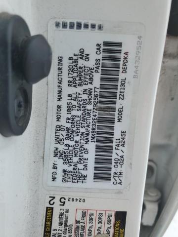 1NXBR32E47Z925677 - 2007 TOYOTA COROLLA CE WHITE photo 12