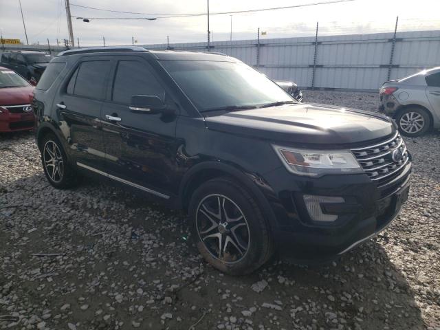 1FM5K8F86HGC06952 - 2017 FORD EXPLORER LIMITED BLACK photo 4