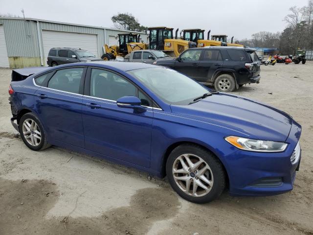 3FA6P0H75GR141086 - 2016 FORD FUSION SE BLUE photo 4