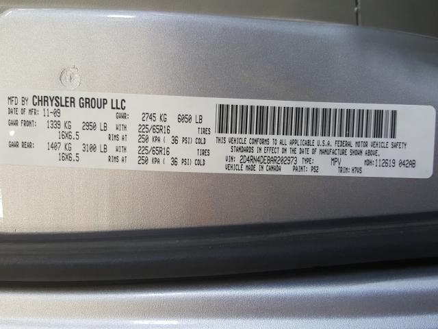 2D4RN4DE8AR202973 - 2010 DODGE GRAND CARAVAN SE  photo 10