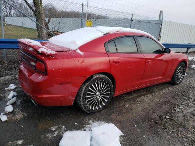 2B3CL3CG5BH500430 - 2011 DODGE CHARGER RED photo 3