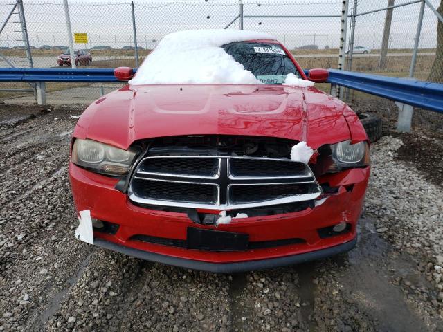 2B3CL3CG5BH500430 - 2011 DODGE CHARGER RED photo 5