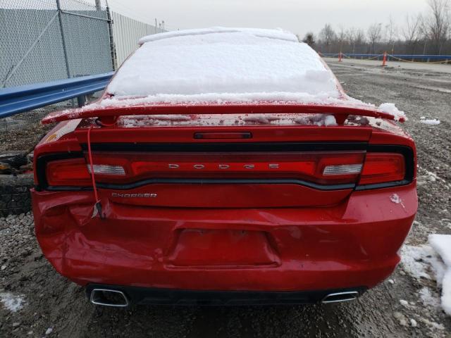 2B3CL3CG5BH500430 - 2011 DODGE CHARGER RED photo 6