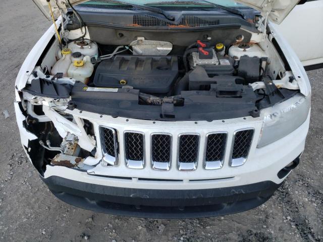 1C4NJDBB9CD625955 - 2012 JEEP COMPASS SPORT WHITE photo 12