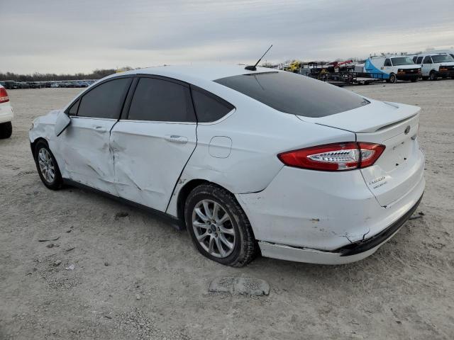 3FA6P0G79FR251056 - 2015 FORD FUSION S WHITE photo 2