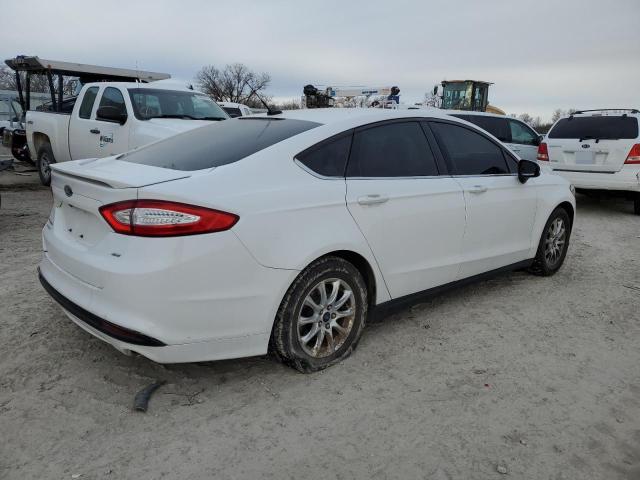 3FA6P0G79FR251056 - 2015 FORD FUSION S WHITE photo 3