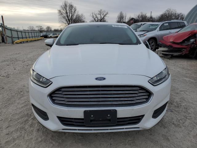 3FA6P0G79FR251056 - 2015 FORD FUSION S WHITE photo 5