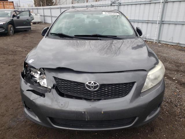 2T1BU40EX9C190165 - 2009 TOYOTA COROLLA BASE GRAY photo 5