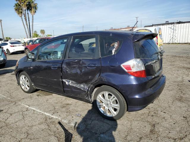 JHMGE8H62AS008158 - 2010 HONDA FIT SPORT BLUE photo 2