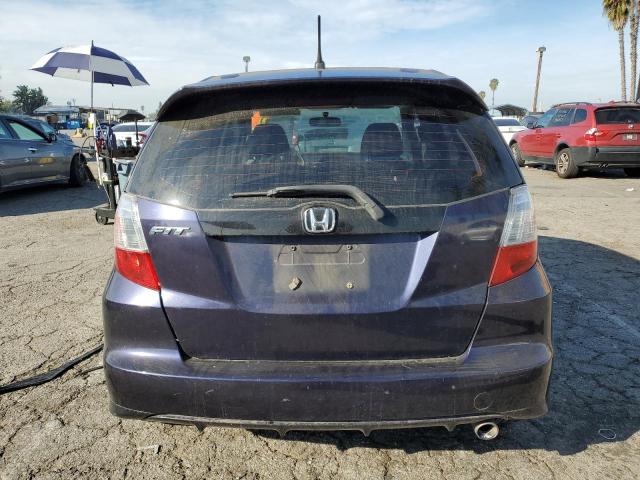 JHMGE8H62AS008158 - 2010 HONDA FIT SPORT BLUE photo 6