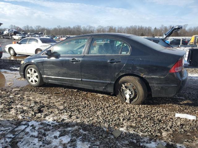 2HGFA16508H327085 - 2008 HONDA CIVIC LX BLACK photo 2