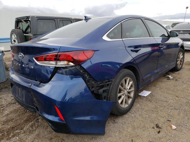 5NPE24AFXJH649089 - 2018 HYUNDAI SONATA SE BLUE photo 3