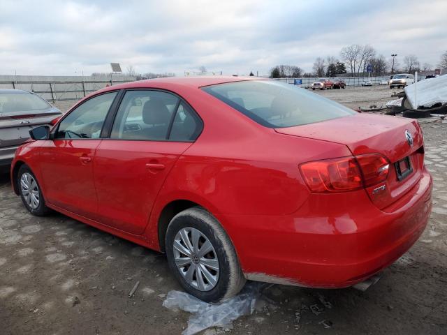 3VW2K7AJXEM332337 - 2014 VOLKSWAGEN JETTA BASE RED photo 2