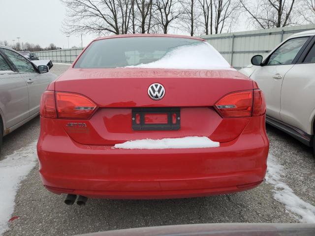 3VW2K7AJXEM332337 - 2014 VOLKSWAGEN JETTA BASE RED photo 6