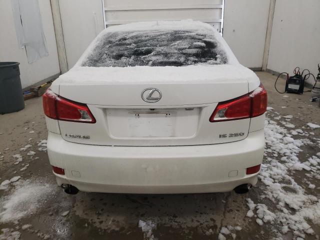 JTHBK262495102827 - 2009 LEXUS IS 250 WHITE photo 6