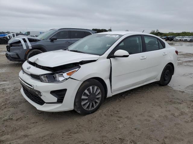 3KPA24AD3ME386272 - 2021 KIA RIO LX WHITE photo 1