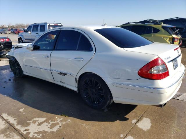 WDBUF56X78B250772 - 2008 MERCEDES-BENZ E 350 WHITE photo 2