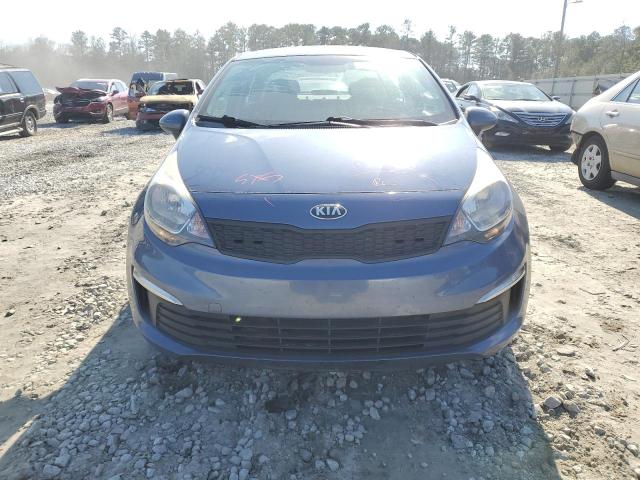 KNADM4A39G6626110 - 2016 KIA RIO LX BLUE photo 5