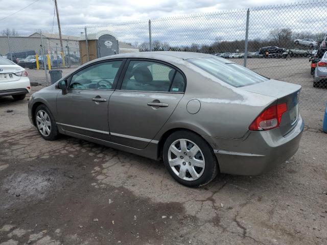 2HGFA16546H508509 - 2006 HONDA CIVIC LX GRAY photo 2