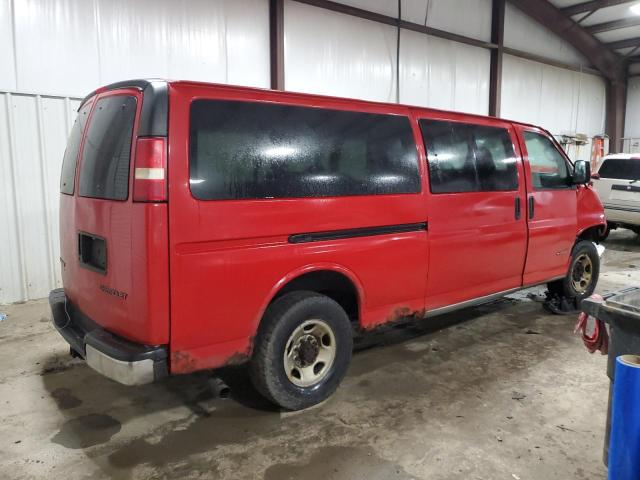 1GAHG39U051131428 - 2005 CHEVROLET EXPRESS G3 RED photo 3