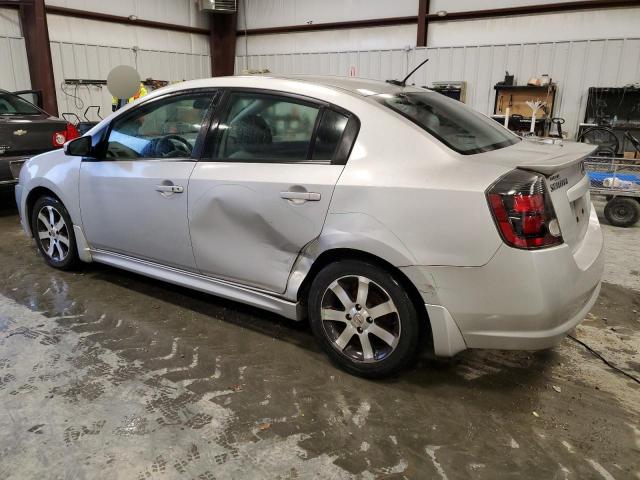 3N1AB6AP7CL777217 - 2012 NISSAN SENTRA 2.0 SILVER photo 2