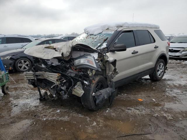 1FM5K8AR5GGB07537 - 2016 FORD EXPLORER POLICE INTERCEPTOR BEIGE photo 1