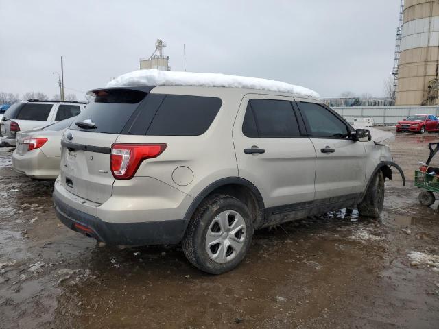 1FM5K8AR5GGB07537 - 2016 FORD EXPLORER POLICE INTERCEPTOR BEIGE photo 3