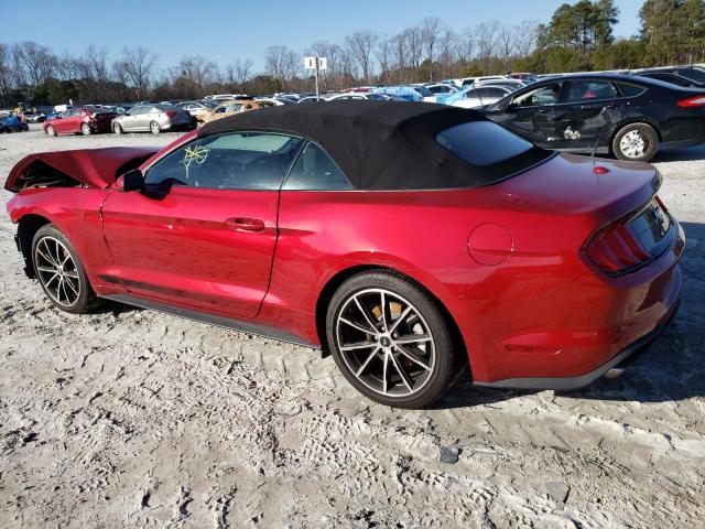 1FATP8UH5M5141412 - 2021 FORD MUSTANG RED photo 2