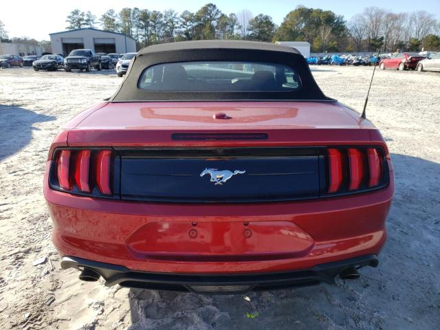 1FATP8UH5M5141412 - 2021 FORD MUSTANG RED photo 6