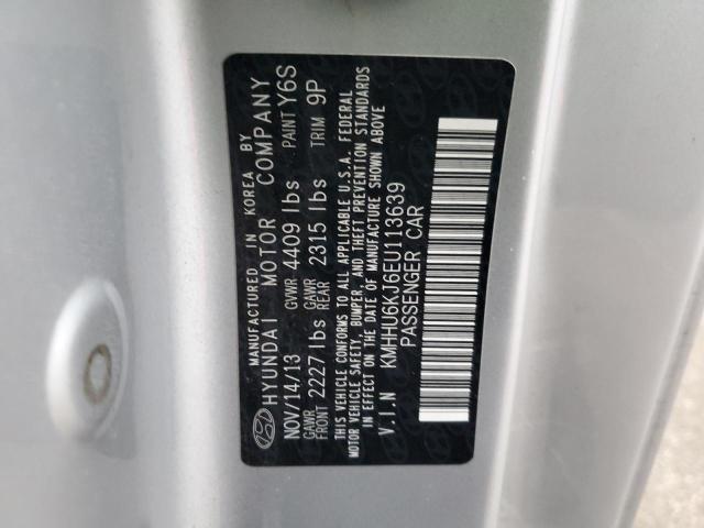 KMHHU6KJ6EU113639 - 2014 HYUNDAI GENESIS CO 3.8L SILVER photo 12