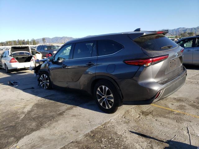 5TDGARAH2NS013342 - 2022 TOYOTA HIGHLANDER HYBRID XLE GRAY photo 2