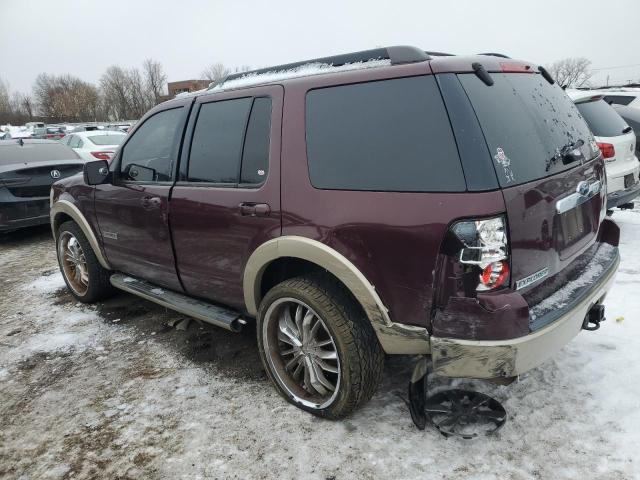 1FMEU64E08UB28340 - 2008 FORD EXPLORER EDDIE BAUER MAROON photo 2