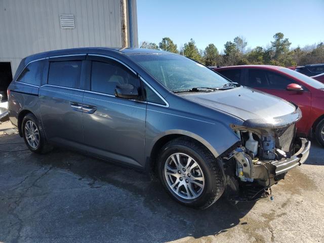 5FNRL5H44CB021703 - 2012 HONDA ODYSSEY EX BLUE photo 4