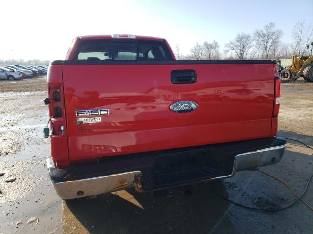 1FTPX14V88FA55715 - 2008 FORD F150 RED photo 6