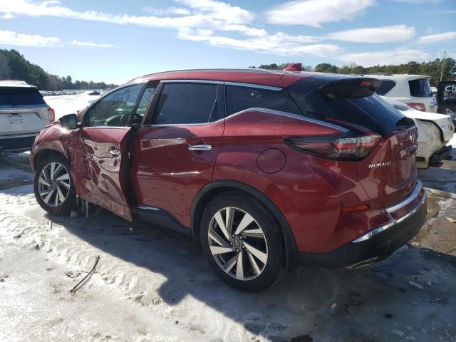 5N1AZ2CJ2LN156618 - 2020 NISSAN MURANO SL BURGUNDY photo 2