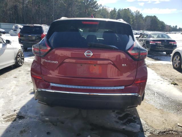 5N1AZ2CJ2LN156618 - 2020 NISSAN MURANO SL BURGUNDY photo 6